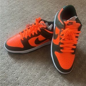 Men’s Nike dunks! Florida colors 💚🧡 new in box. Never worn